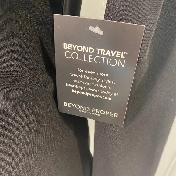 NWT Boston Proper Black and White Long Sleeve Blouse Top - XS - Picture 7 of 11